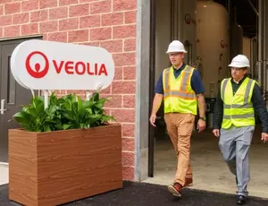 Veolia stock photo of two employees
