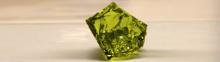 Sample of vitrified waste Sample vitrificated waste